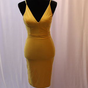 Yellow Fashion Nova Spandex dress